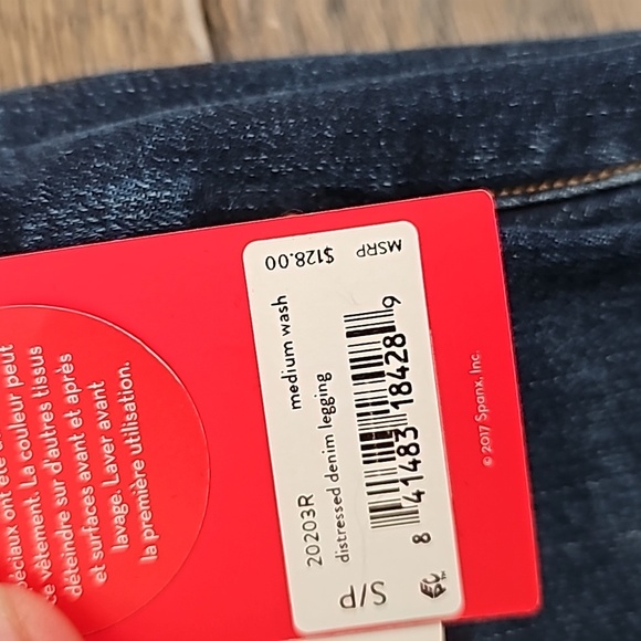 Spanx distressed ankle jeans size small - Picture 4 of 5
